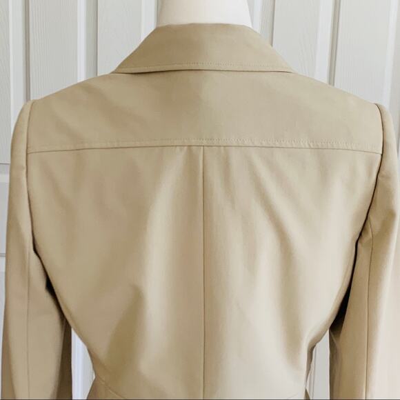 Tahari ASL Blazer Jacket Cream Tan Button Front Classic Career Blazer Size 8 - Picture 6 of 10